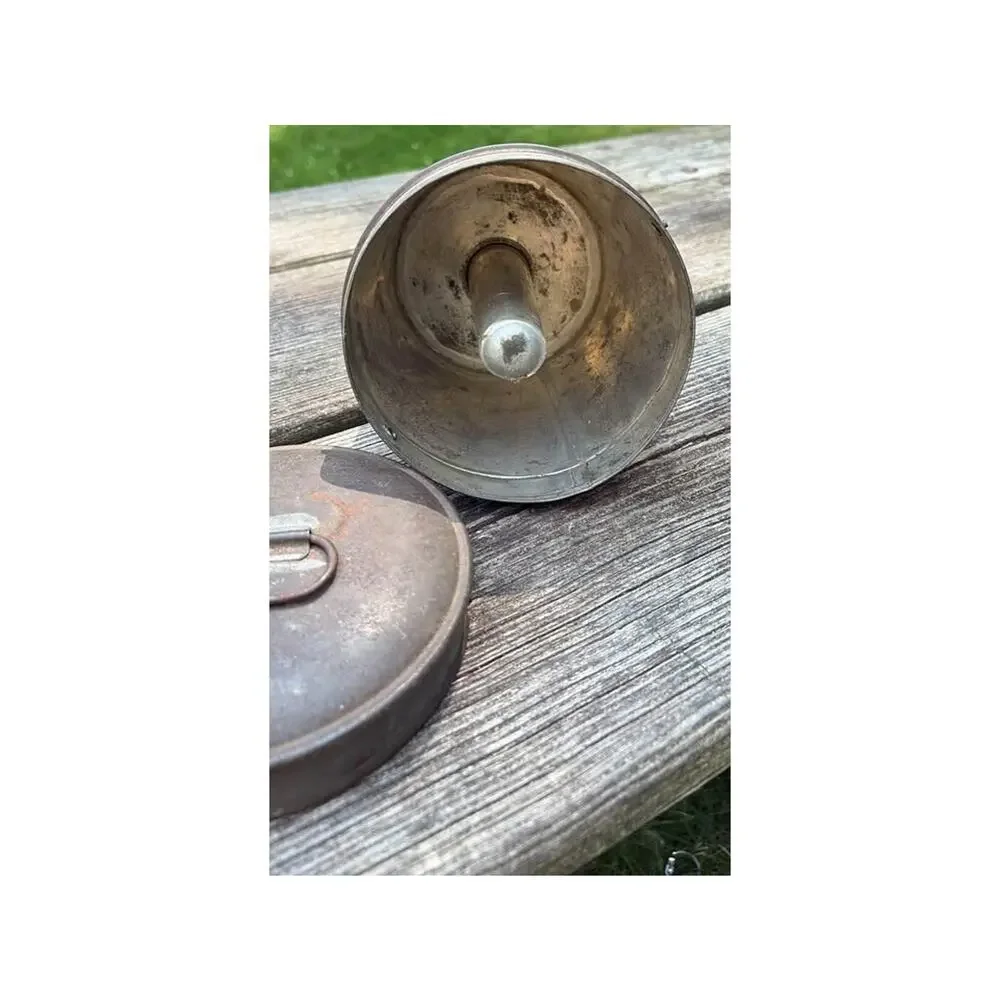 Vintage Metal Steamed Pudding Mold with Lid
